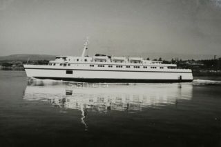 B&w Photograph 5x7 Puget Sound Nav.  Co.  Black Ball Ferry Ship Mv Chinook 1947