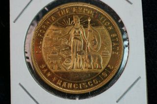Hk - 415 Gorgeous 1915 San Francisco Exposition Medal Official Souvenir
