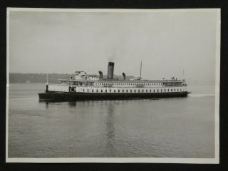 B&w Photograph 5x7 Puget Sound Nav.  Co.  Steam Ship Ss City Of Sacramento 1948