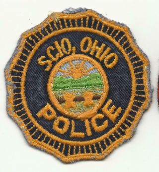 Scio Ohio Oh Police Patch Old