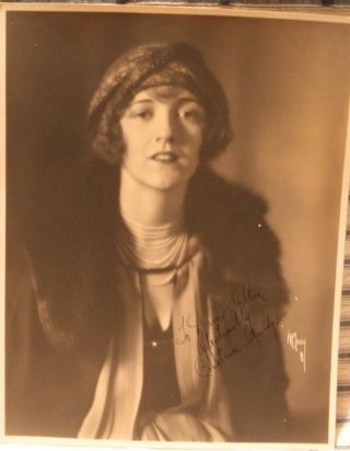 1928 Silver Screen Constance Talmadge,  Signed Photo,  Siamese Hilton Twins (2)