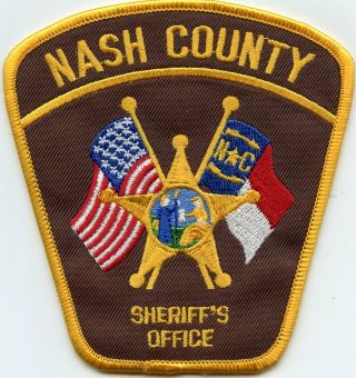 Nash County North Carolina Nc Sheriff Police Patch