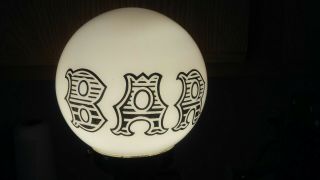 CHARLIE CHAPLIN Drunk Hobo Lamp Post Bar Light Globe VINTAGE.  AND 5