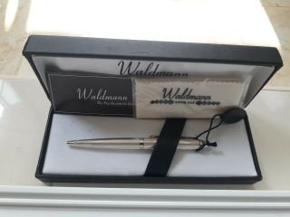 Vintage Waldmann Pen In Package Sterling Silver 925 Made In Germany