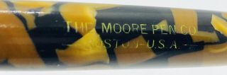 Moore 95 Black & Pearl Fountain Pen 14k Moore Mani Flex NIb Restored 3