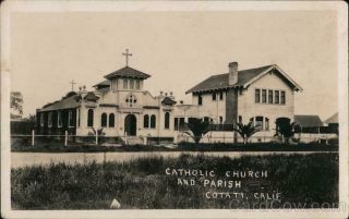 Rppc Cotati,  Ca Catholic Church And Parish Sonoma County California Postcard