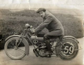 Charlie R Collier,  Motorcycle,  Matchless I.  O.  M,  Tt,  Early 1900 