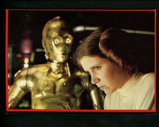 Movie / Cinema Chrome Postcard Star Wars A Hope Princess Leia C - 3po