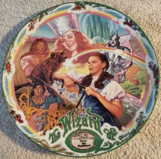 Wizard Of Oz Knowles 1993 Rainbow Musical Collector Plate 4321a Judy Garland