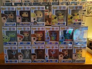 Funko Pop Disney Toy Story 4 Complete Set Commons & Exclusives Total Of 18 Pops