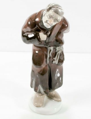 Rare Russian Porcelain Figurine Old Man Marked