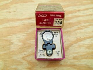 Vintage Lufkin Miti - Mite No.  124 Hand Magnifier,  5 Power Lens,
