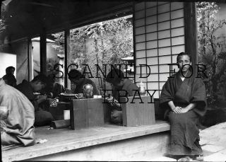 1890 Tokyo Pottery? Workers Japan Photo Negative