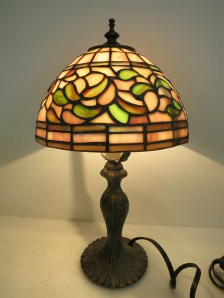 Meyda Lighting Co.  Tiffany Electric Lamp With Stained Glass Shade