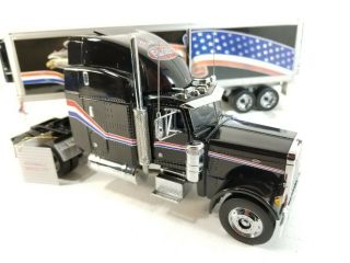 Franklin Peterbuilt 379 Eagle Flag Rig Semi Tractor Trailer Truck Refrigera