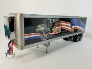 Franklin Peterbuilt 379 Eagle Flag Rig Semi Tractor Trailer Truck Refrigera 8