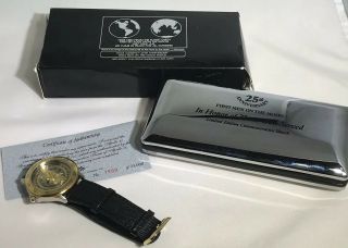 Authentic,  Rare Buzz Aldrin Apollo 11 - 25th Anniversary Moon Watch.  Limited M02