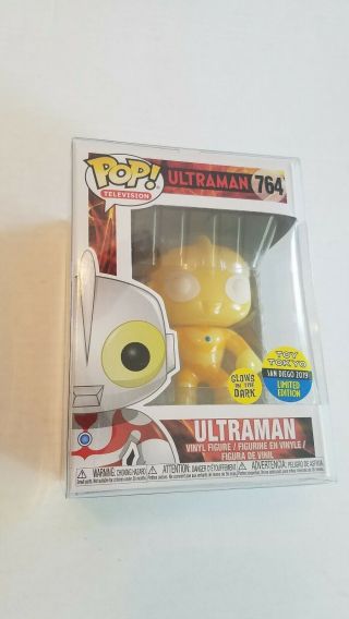 Sdcc 2019 Funko Pop Toy Tokyo Ultraman Official Gitd 764 With Protector