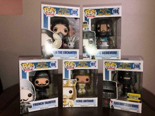 Funko Pop Monty Python Holy Grail Vaulted Complete Set Of 5 Rare