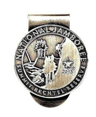 2013 Silver Plated National Scout Jamboree Money Clip 2017 2021 2019 World Bsa