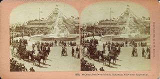 Rare 1894 San Francisco California Midwinter Exposition Stereoview - 9655