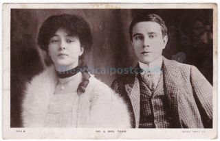 Stage Actress And Model Evelyn Nesbitt With Husband Harry Thaw.  Rotary Postcard