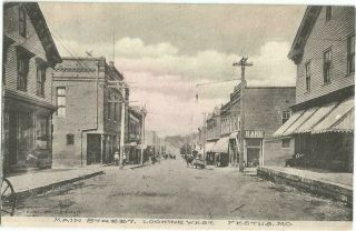 Festus,  Mo Missouri 1910 Postcard,  Main Street Scene By Albertype