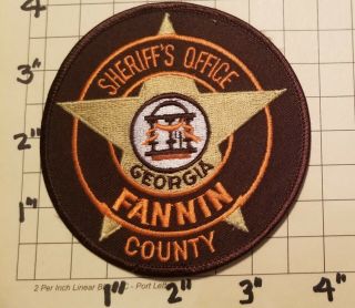 Fannin County (blue Ridge,  Ga) Sheriff 