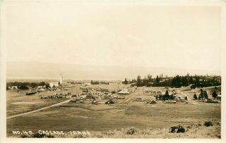 Wesley Andrews Rppc No.  45 Town View Cascade Id Valley County 1920s Unposted