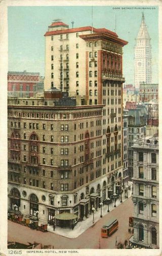 Postcard Imperial Hotel,  York City,  Ny - Detroit Publishing Company 12615