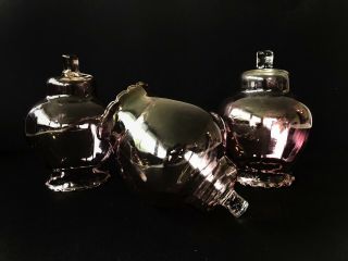 3 Pink Celeste Peg Votive Cup Candle Holders Homco Home Interiors