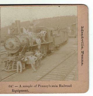 Pennsylvania Railroad Sample Of Equipment Early Keystone Stereocard