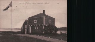 Old Fort On St.  Croix River,  Andrews,  N.  B.  Canada Vintage Postcard
