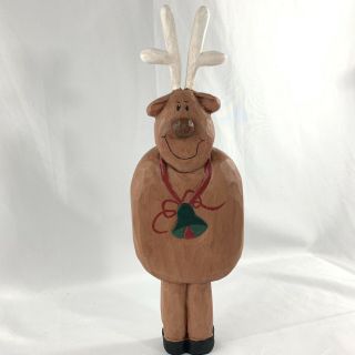 Vtg Eddie Walker Midwest Of Cannon Falls Reindeer 12” Rustic Christmas Figure
