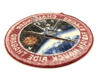 Vintage NASA Space Mission Patch CHALLENGER STS - 7 Crippen Fabian Hack Ride 2