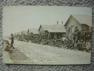 Rppc - Camp Funston - Fort Riley Ks - Kansas - Detention - 1918 - Wwi Military - Kans