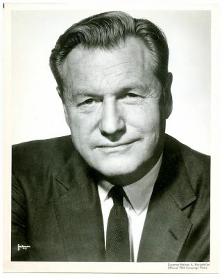 1964 Governor Nelson A.  Rockefeller Official Campaign Photo