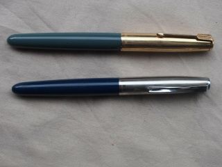 2 Parker,  51 And 21 Fountain Pens