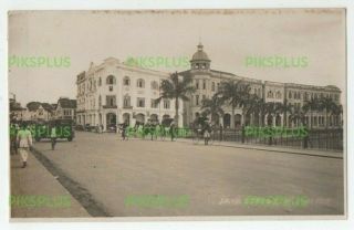 Old Postcard Java Street Kuala Lumpur Singapore Malaya Real Photo Vintage 1920s
