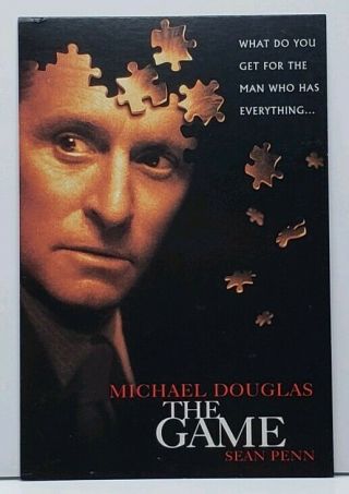 Michael Douglas Sean Penn The Game Movie Poster Postcard G20