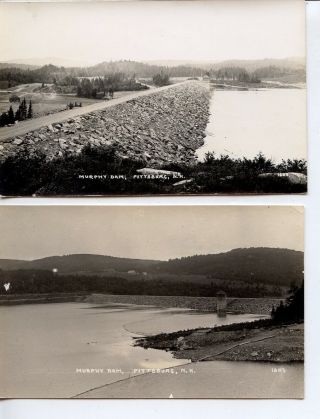 2 Real Photo Postcards,  Murphy Dam,  Pittsburg,  Nh
