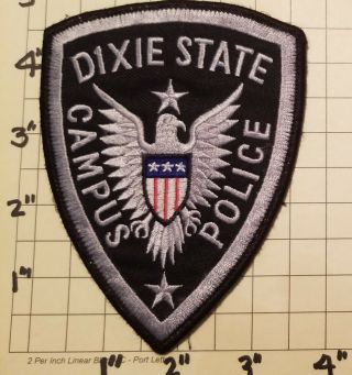 Dixie State University (st.  George,  Ut) Campus Police Patch - Style 1