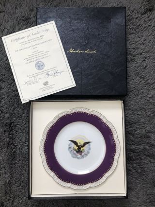 Abraham Lincoln Limited Edition White House China Plate With Certificate