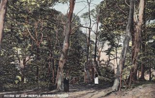 Birmingham - Warley Woods,  Ruins Of Old Temple,  Lady Posing By Leonard Smith