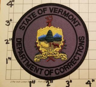 Vermont Department Of Corrections Patch - Style 2