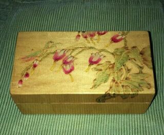Vintage Wooden Ring/trinket Box