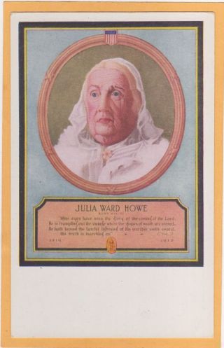 Woman Suffrage Advertising Postcard - Julia Ward Howe Suffragist Suffragette