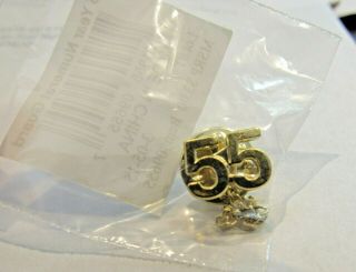 Numeral Guard 55 Years,  Girl Scout Pin Combine Child & Adult Yrs Rare In Pkg