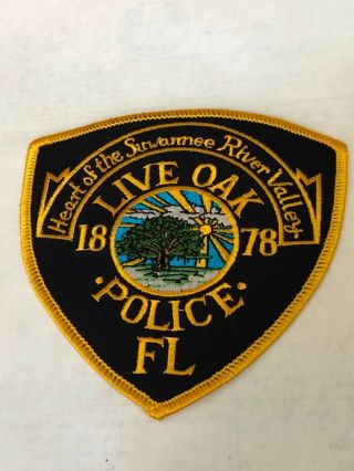 Extinct Live Oak Police Florida Patch Last One
