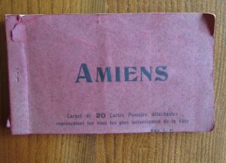 French Book Of 20 Post Cards Of Amiens Pre World War 1 Era